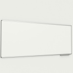 Whiteboard, 250x100 cm, mit 40 cm Ablage, Stahl weiß, 
